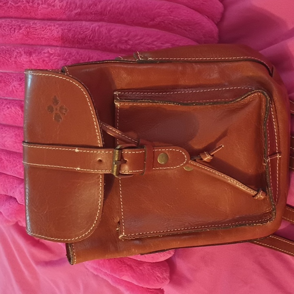 Patricia Nash Brown Leather Backpack